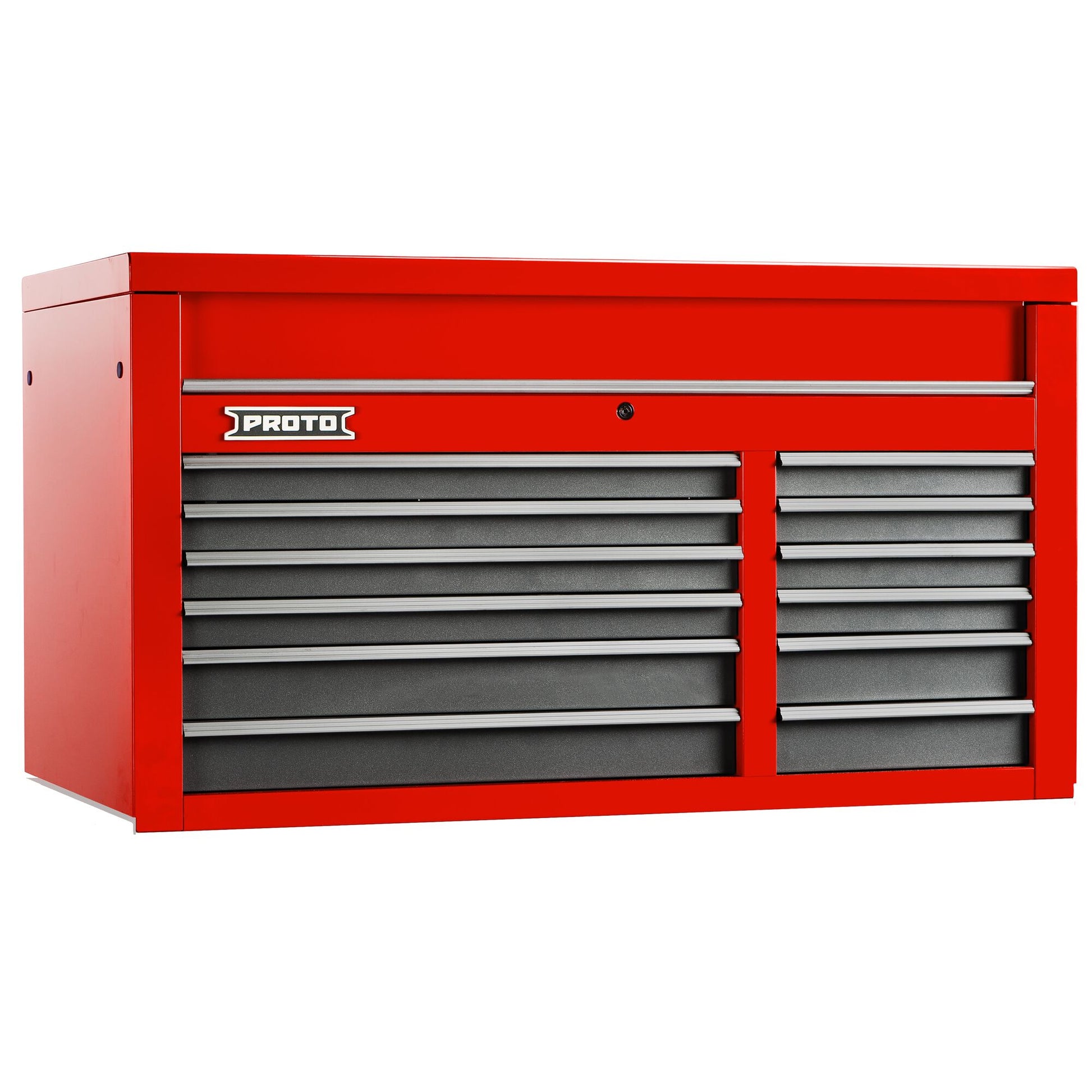 Proto Top Chest 50 in. 12 Drawer Red/Grey J555027-12SG