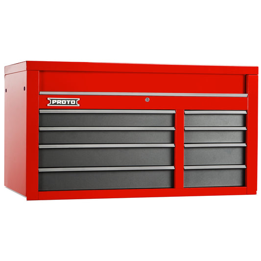 Proto Top Chest 50 in. 8 Drawer Red/Grey J555027-8SG