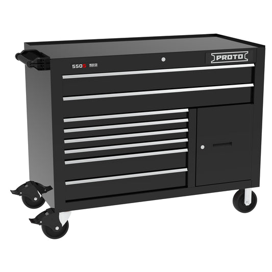 Proto Wrkstation 50 in. 8 Drawer Gl Blk J555041B-8BK-2S