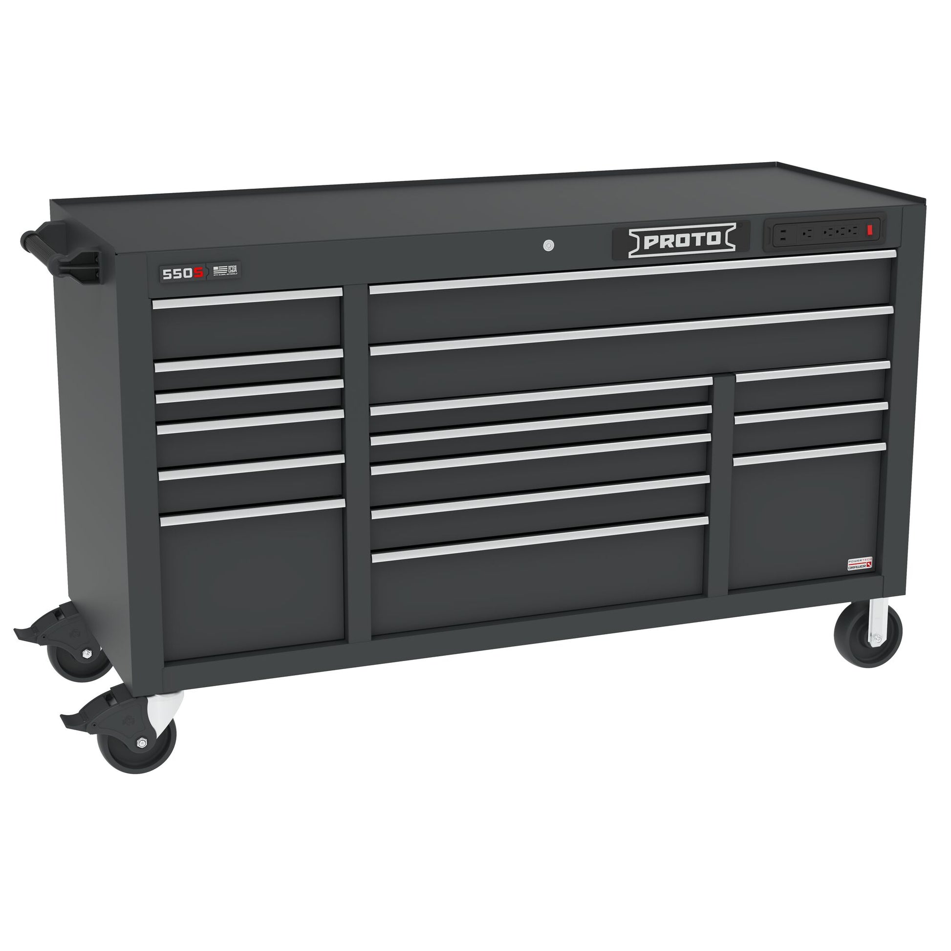 Proto 67In Pwr Workstation-Dual Black J556741B16DBPDP