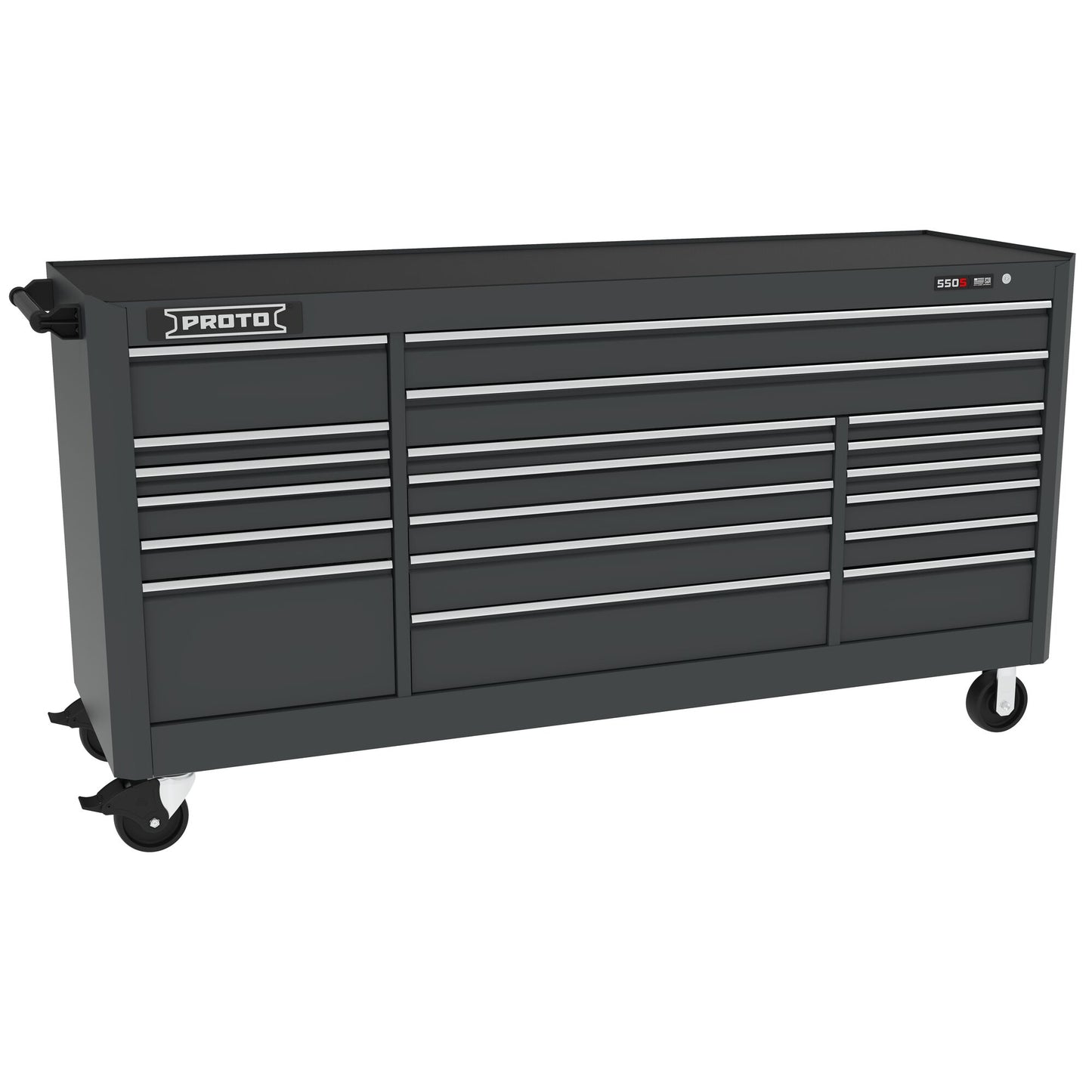 Proto Wrkstn 88 in. 19 Drawer Dualblack J558846B-19DB