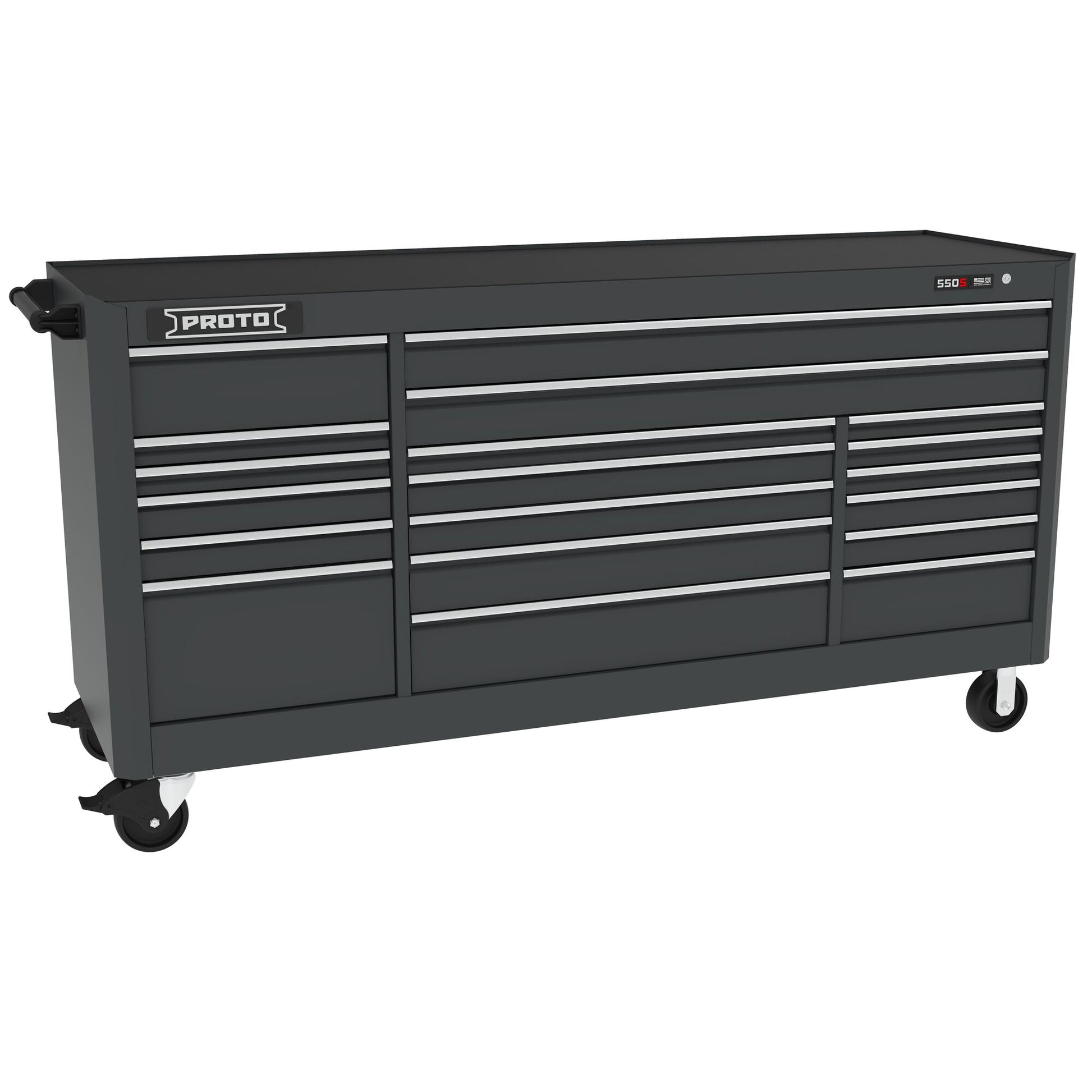 Proto Wrkstn 88 in. 19 Drawer Dualblack J558846B-19DB