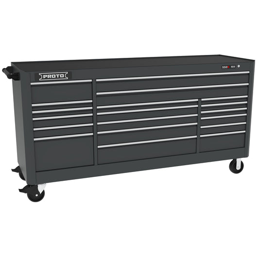 Proto Wrkstn 88 in. 19 Drawer Dualblack J558846B-19DB