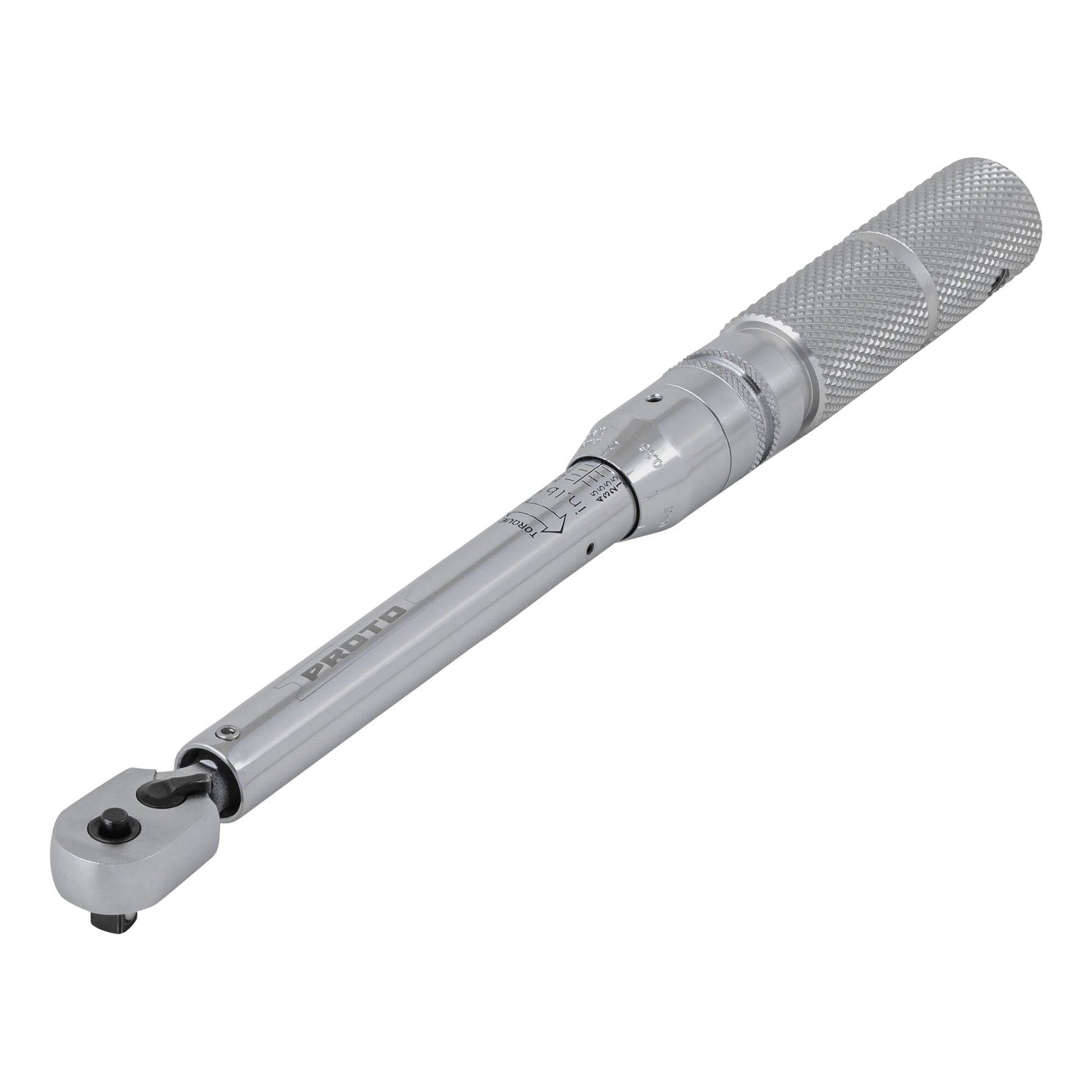 Proto J6060B — 1/4 in. Drive Ratcheting Head Micrometer Torque Wrench With Quick Release Head Design J6060B