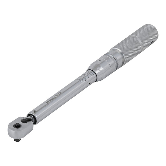 Proto J6060B — 1/4 in. Drive Ratcheting Head Micrometer Torque Wrench With Quick Release Head Design J6060B
