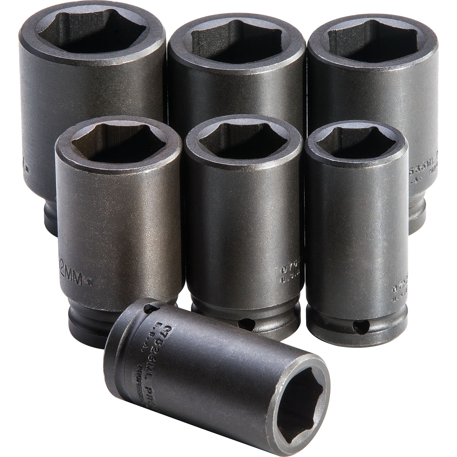 Proto J72102M — 3/4 in. Drive 6-Point Metric Impact Socket Set (7 pc.) J72102M