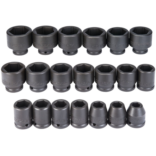 Proto J72103 — 3/4 in. Drive 6-Point Impact Socket Set (20 pc.) J72103