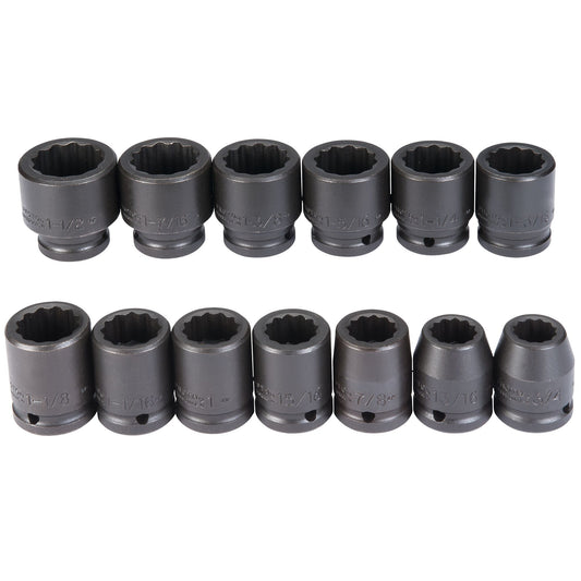 Proto J72104 — 3/4 in. Drive 12-Point Impact Socket Set (13 pc.) J72104