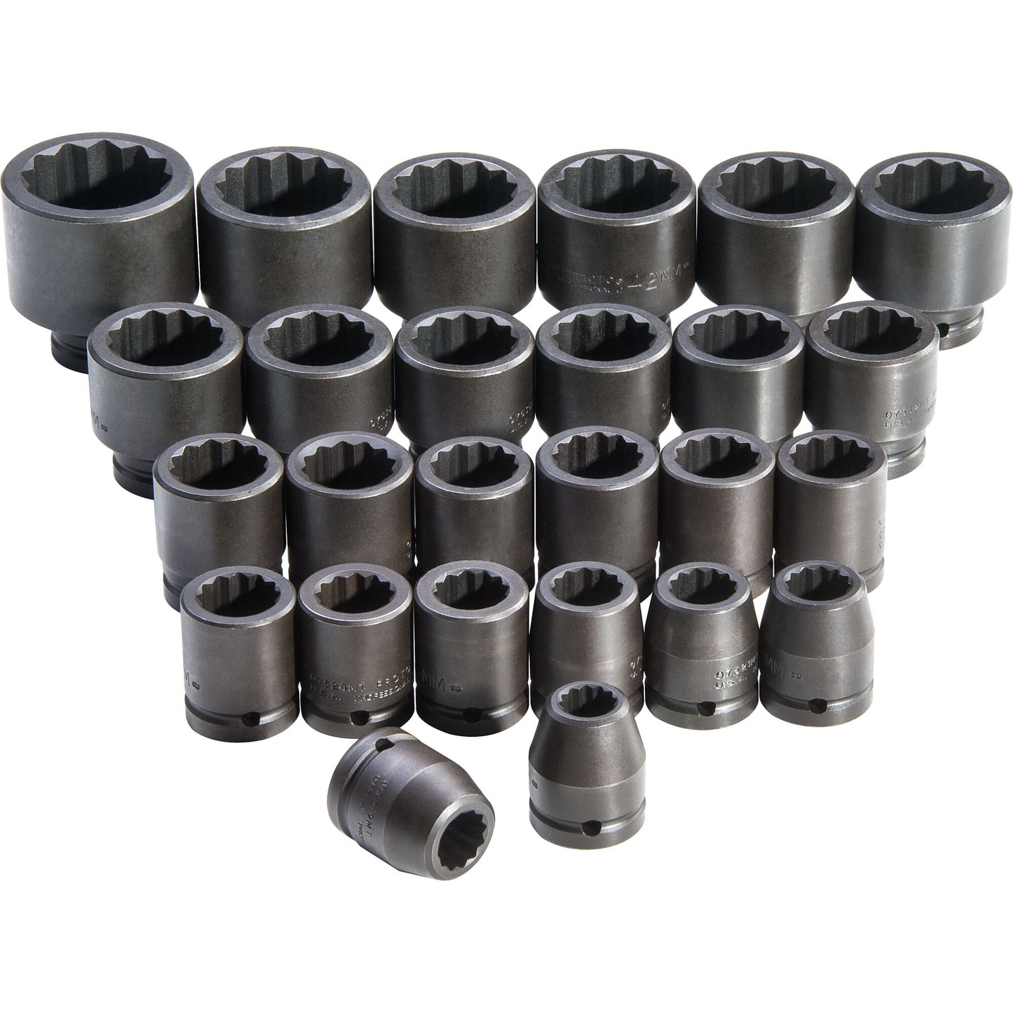 Proto J72106M — 3/4 in. Drive 12-Point Metric Socket Set (26 pc.) J72106M