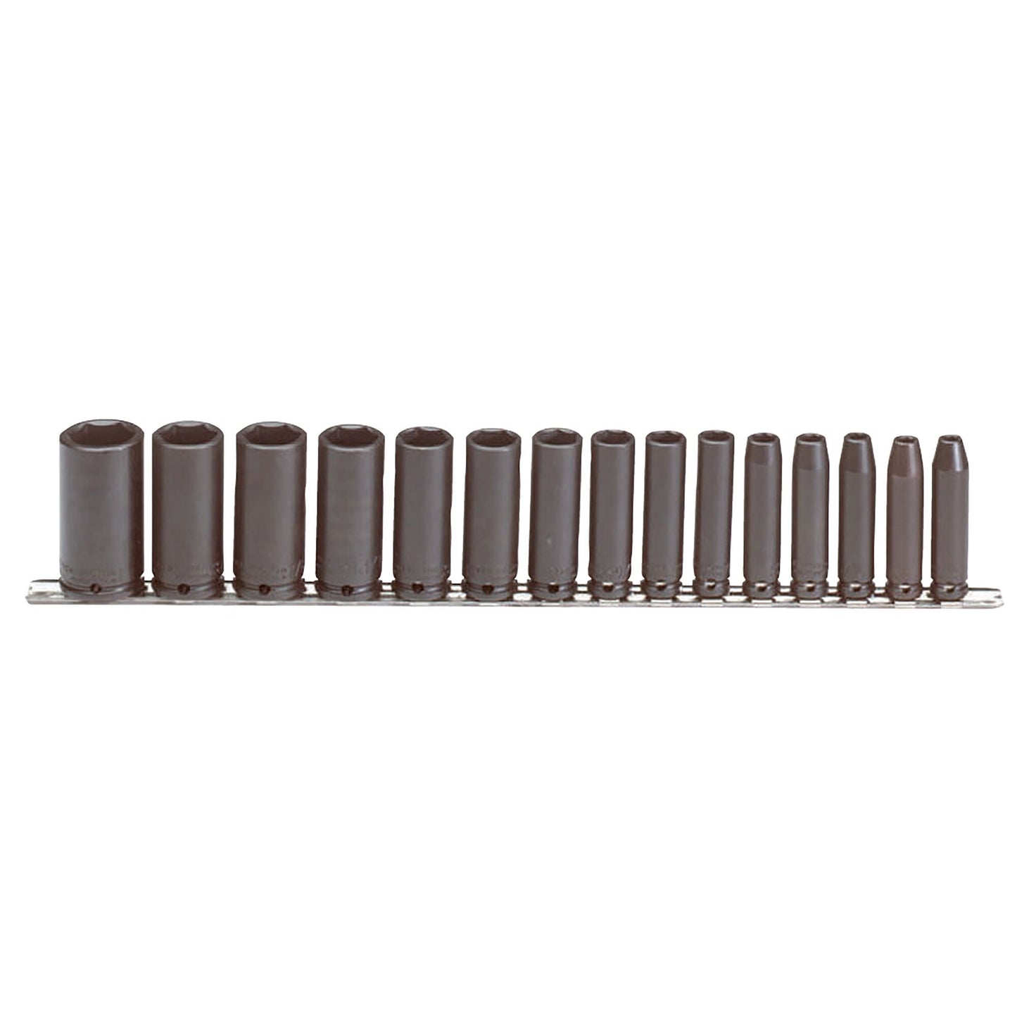 Proto J72116 — 3/8 in. Drive 6-Point Deep Impact Socket Set (15 pc.) J72116
