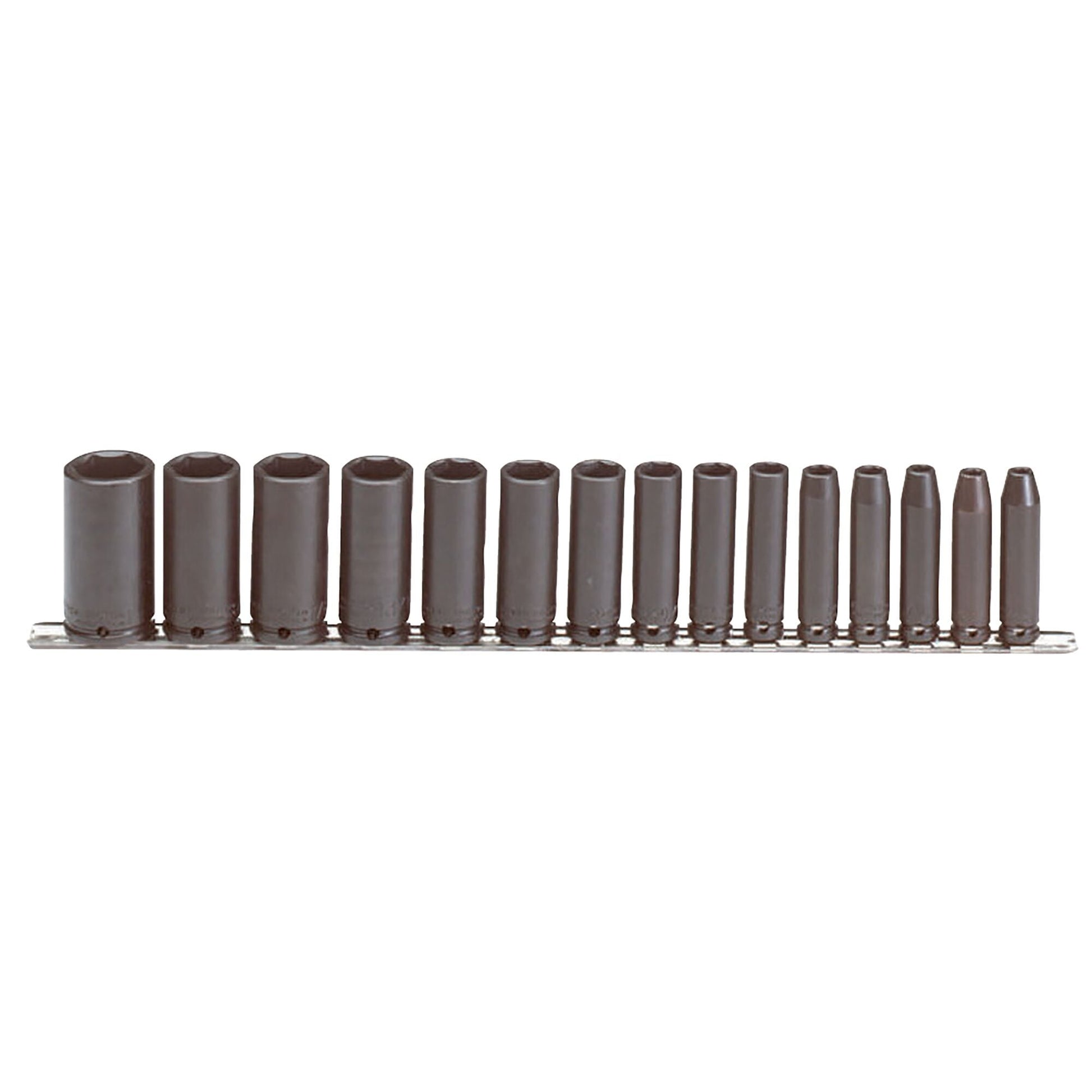 Proto J72116 — 3/8 in. Drive 6-Point Deep Impact Socket Set (15 pc.) J72116