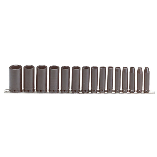 Proto J72116 — 3/8 in. Drive 6-Point Deep Impact Socket Set (15 pc.) J72116