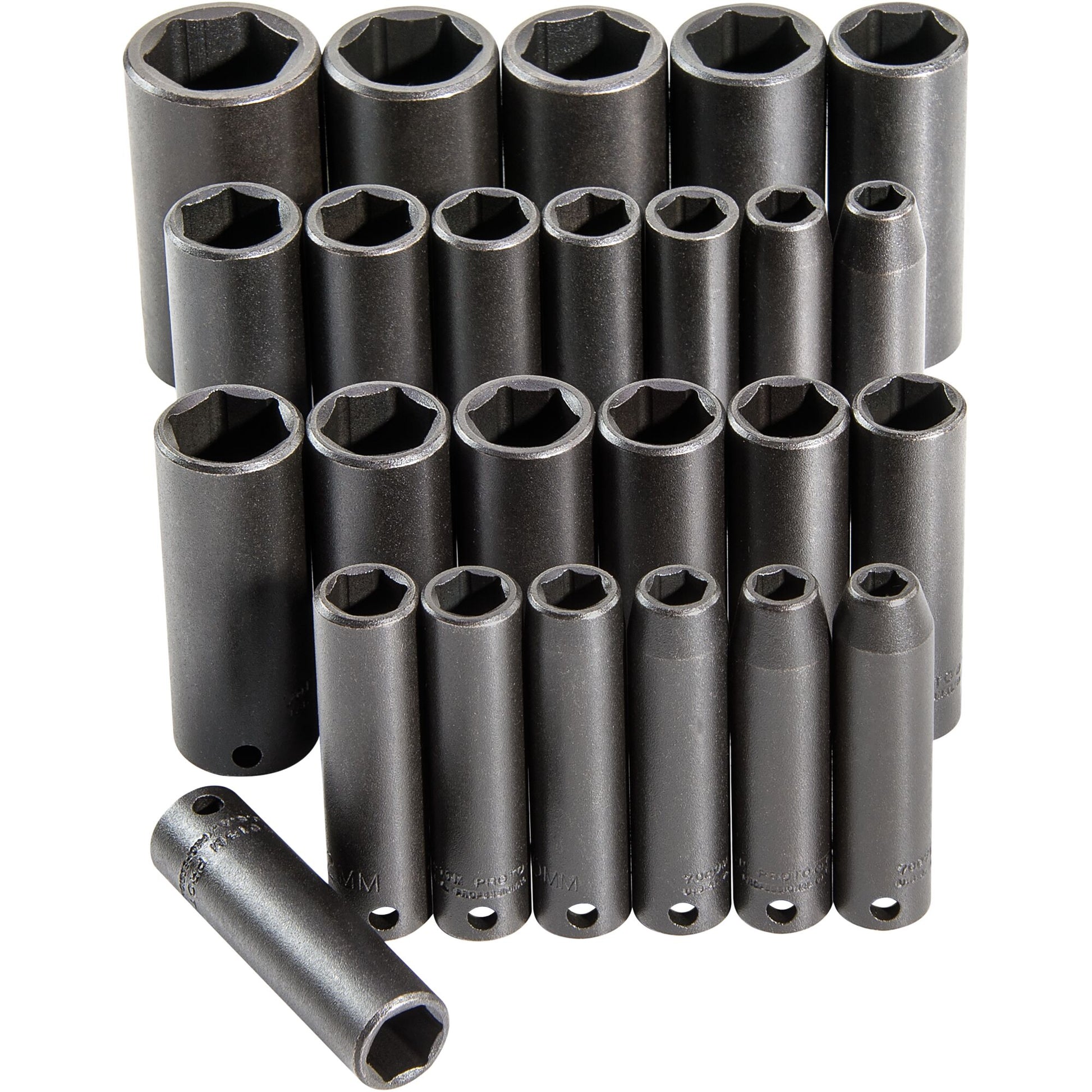 Proto J72118 — 3/8 in. Drive 6-Point Deep Impact Socket Set (25 pc.) J72118