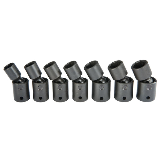 Proto J72143M — 1/2 in. Drive 6-Point Metric Universal Impact Socket Set (7 pc.) J72143M