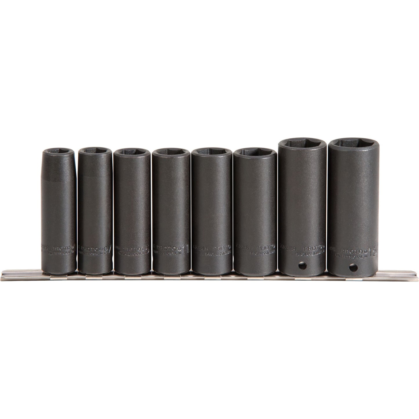 Proto J72159 — 1/2 in. Drive 6-Point Deep Impact Socket Set (8 pc.) J72159