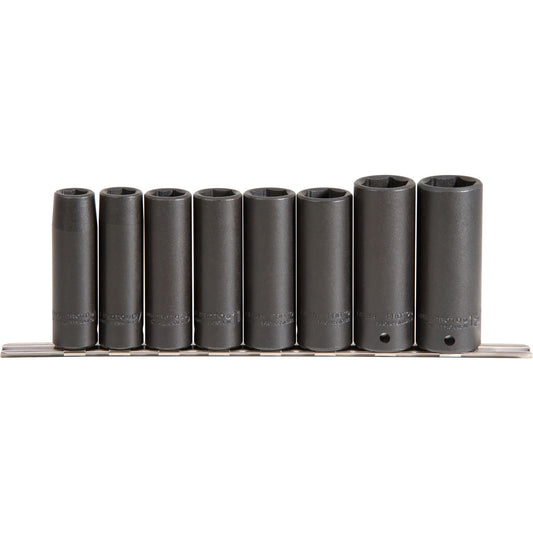 Proto J72159 — 1/2 in. Drive 6-Point Deep Impact Socket Set (8 pc.) J72159