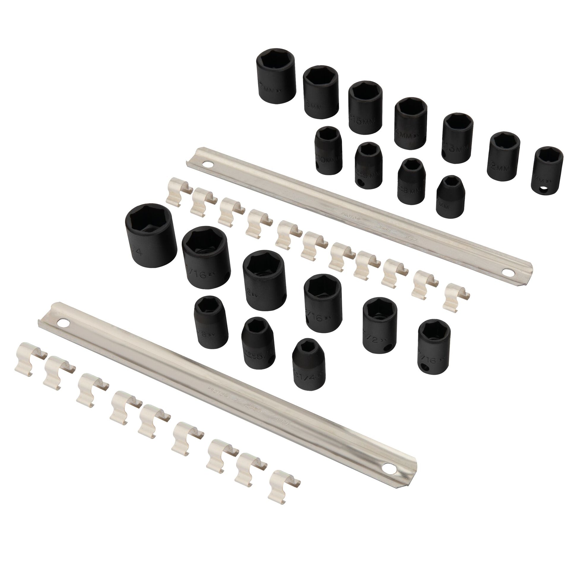 Proto J72220 — 3/8 in. Drive 6-Point Impact Socket Set (20 pc.) J72220