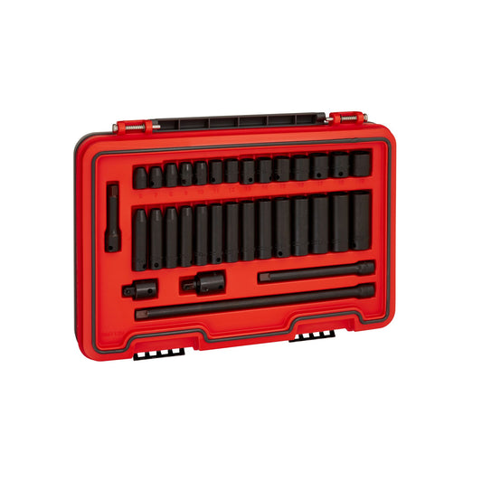 Proto J72233IM — 3/8 in. Drive 6-Point Metric Impact Socket Set (33 pc.) J72233IM