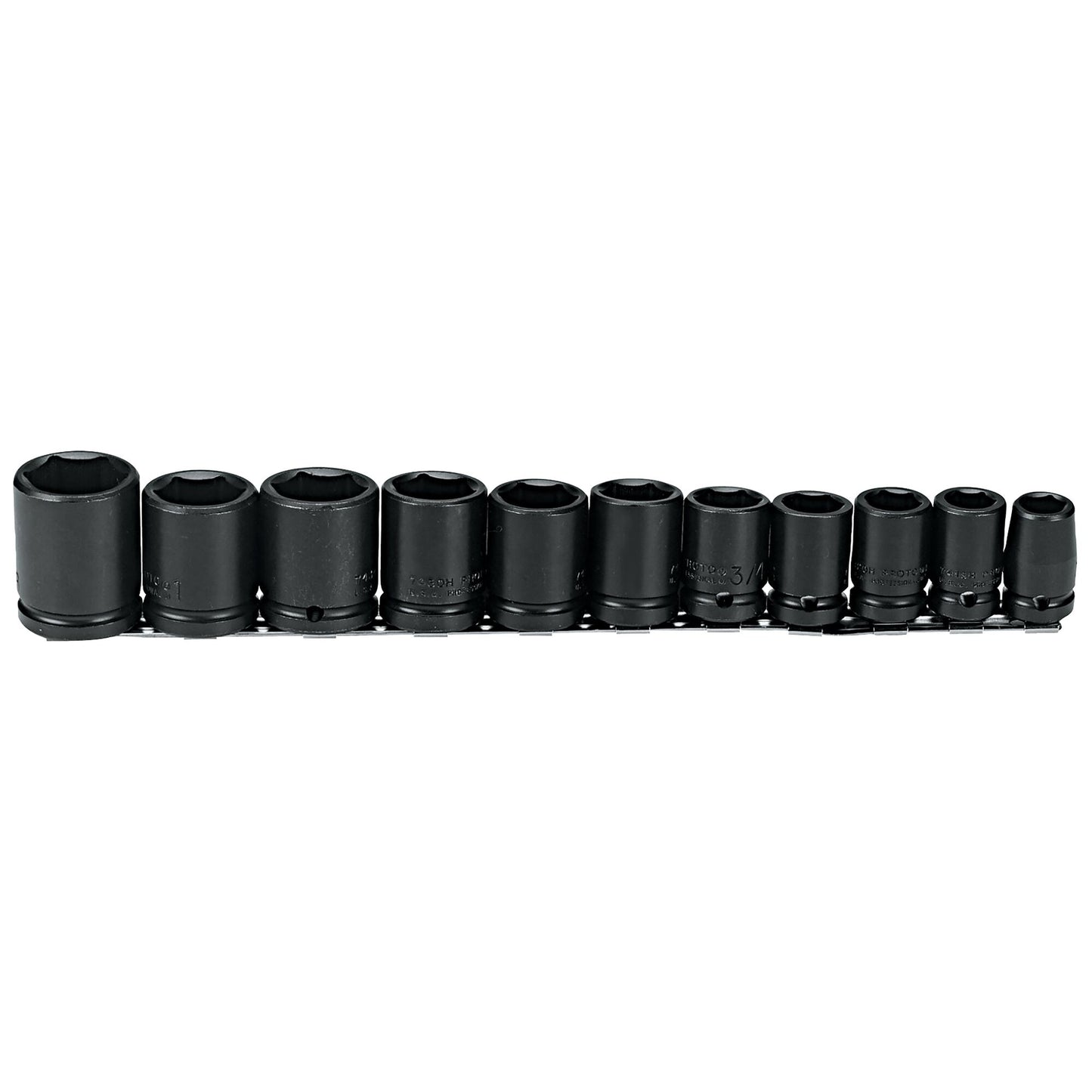 Proto J74102 — 1/2 in. Drive 6-Point Impact Socket Set (11 pc.) J74102