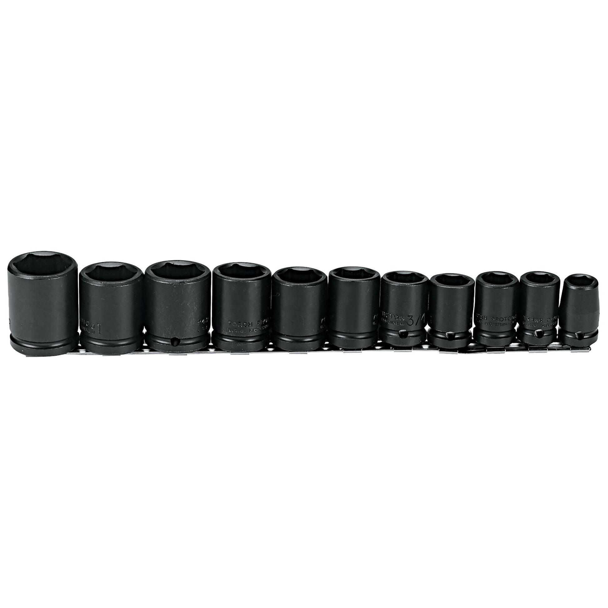 Proto J74102 — 1/2 in. Drive 6-Point Impact Socket Set (11 pc.) J74102