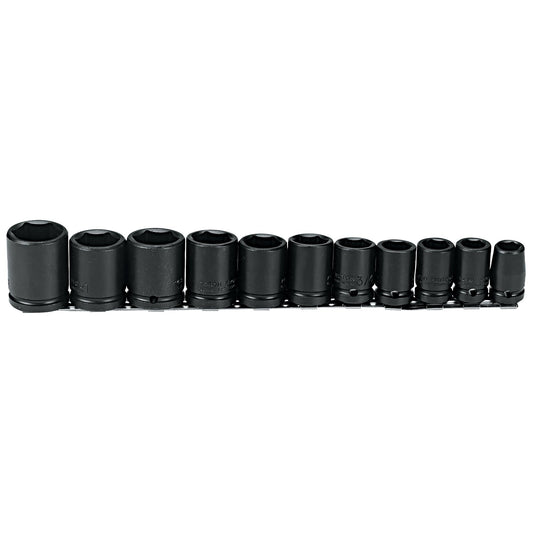 Proto J74102 — 1/2 in. Drive 6-Point Impact Socket Set (11 pc.) J74102