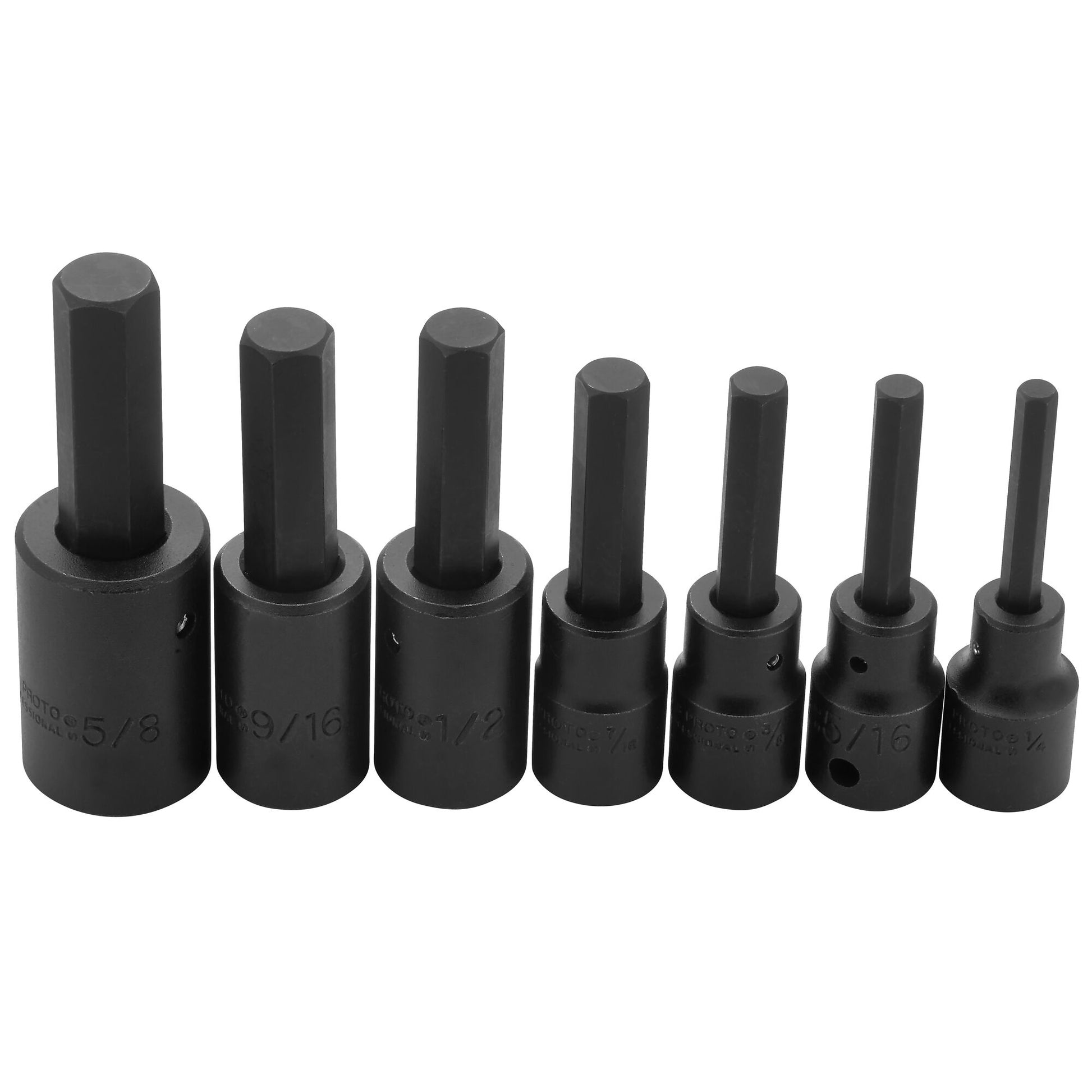 Proto J74152 — 1/2 in. Drive Hex Bit Impact Socket Set (7 pc.) J74152
