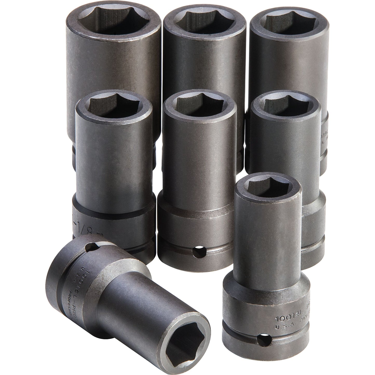 Proto J76108 — 1 in. Drive 6-Point Deep Impact Socket Set (8 pc.) J76108