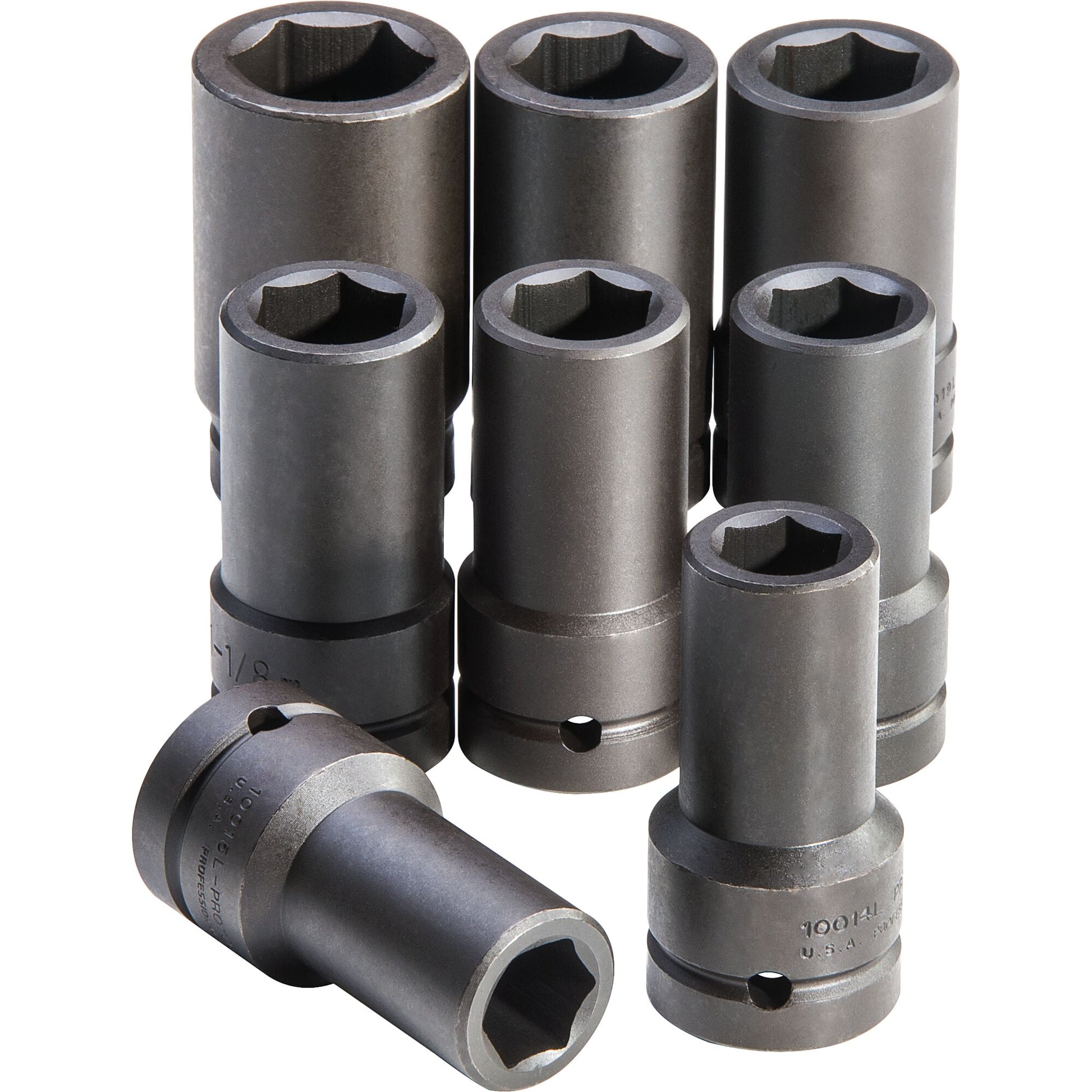 Proto J76108 — 1 in. Drive 6-Point Deep Impact Socket Set (8 pc.) J76108