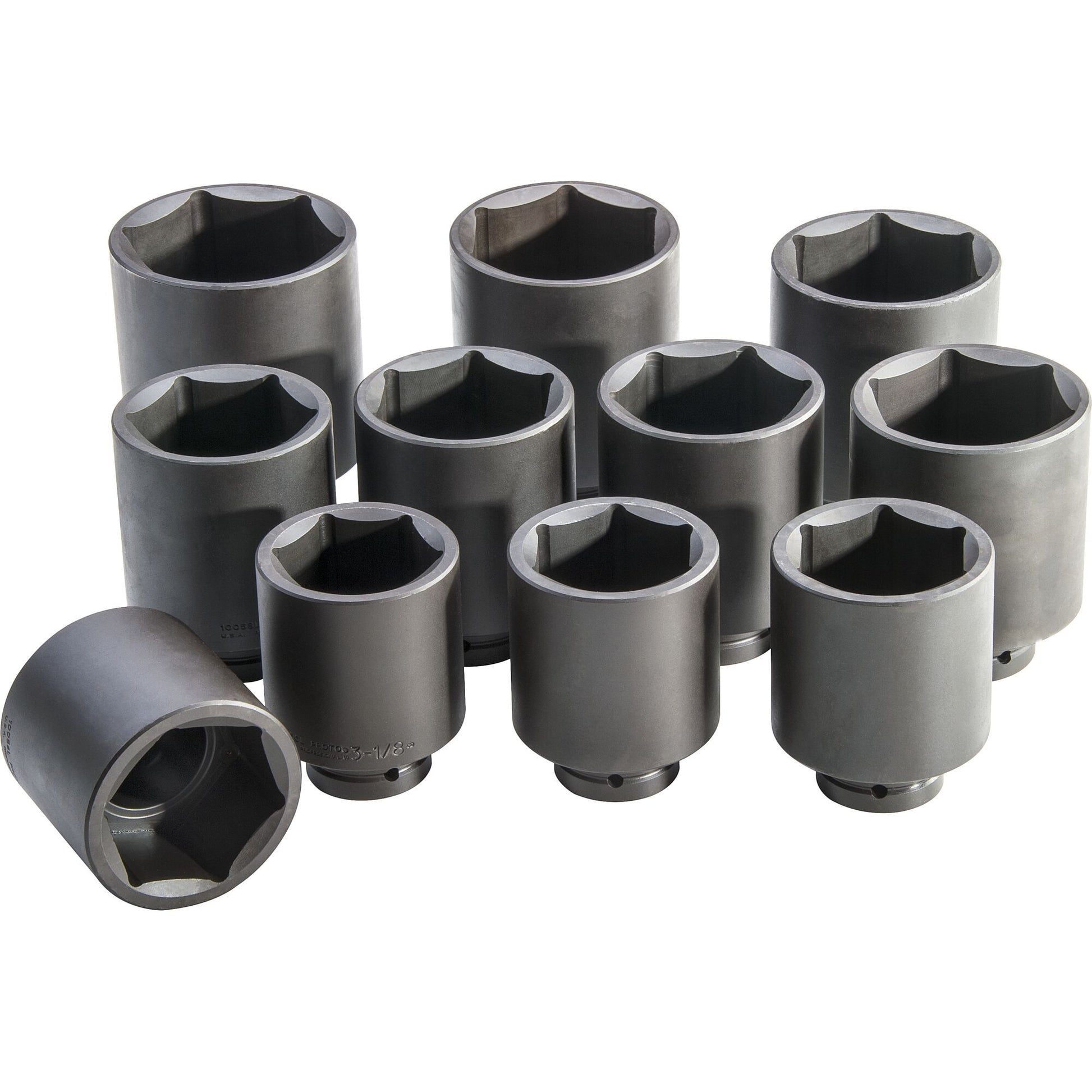 Proto J76111 — 1 in. Drive 6-Point Deep Impact Socket Set (11 pc.) J76111