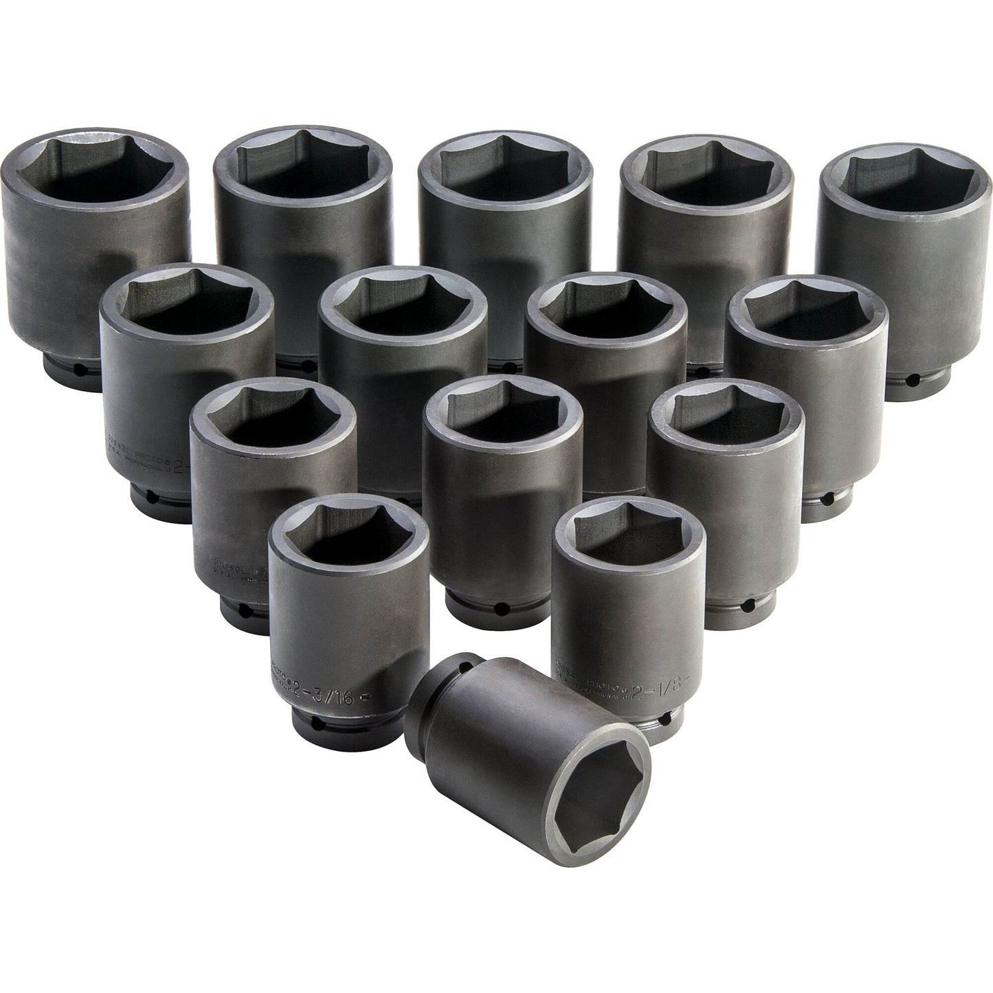 Proto J76115 — 1 in. Drive 6-Point Deep Impact Socket Set (15 pc.) J76115