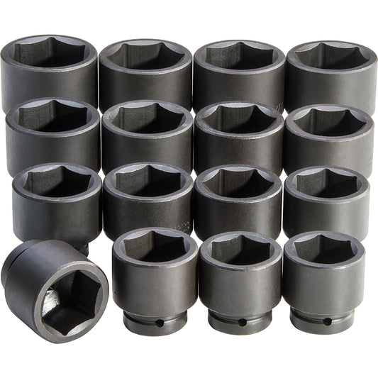 Proto J76116 — 1 in. Drive 6-Point Impact Socket Set (16 pc.) J76116
