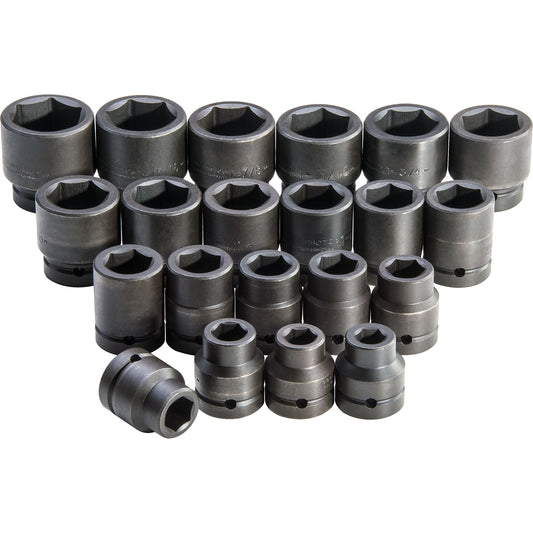 Proto J76122 — 1 in. Drive 6-Point Impact Socket Set (21 pc.) J76122