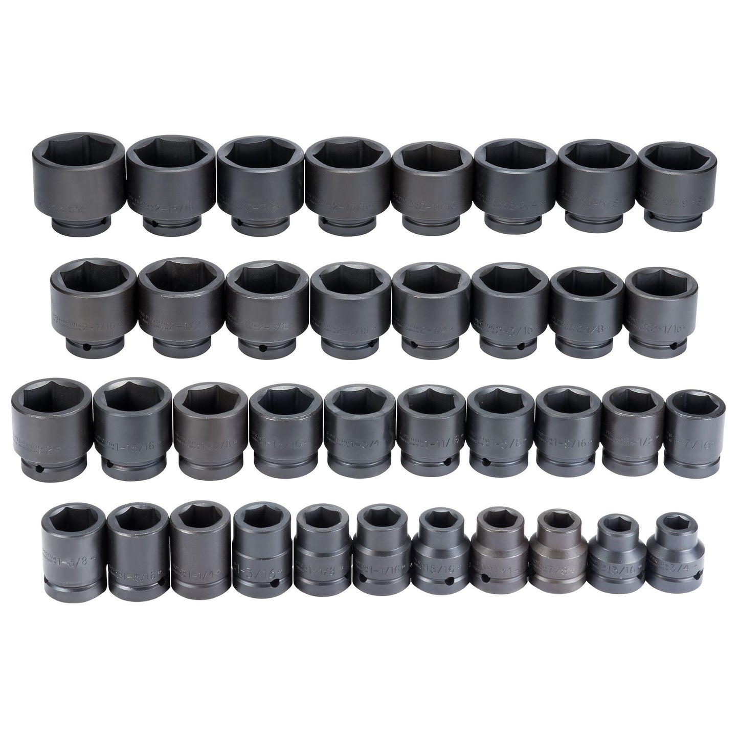 Proto J76137 — 1 in. Drive 6-Point Impact Socket Set (37 pc.) J76137