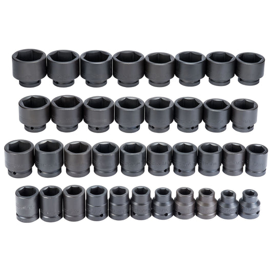 Proto J76137 — 1 in. Drive 6-Point Impact Socket Set (37 pc.) J76137