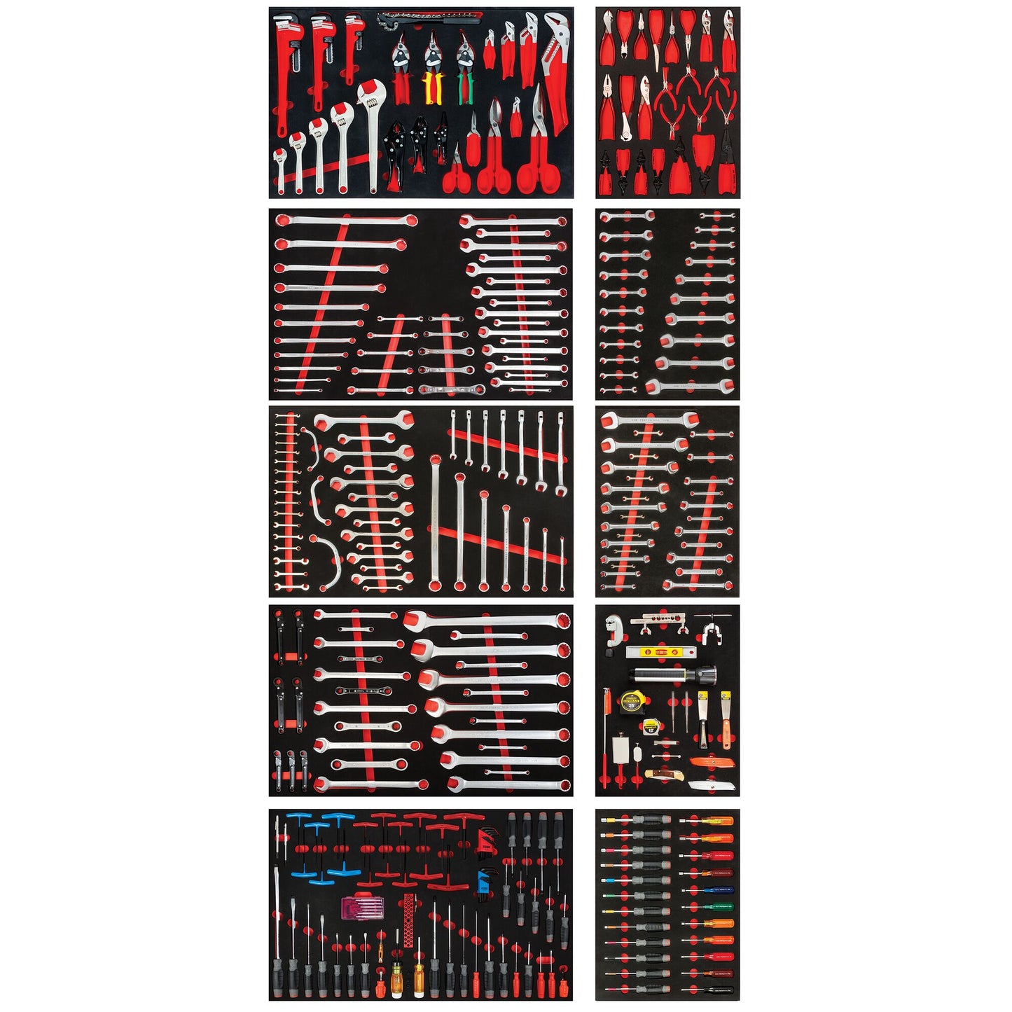 Proto 1258Pc Foam Kitted Master Set JCS-1258MASBX3K
