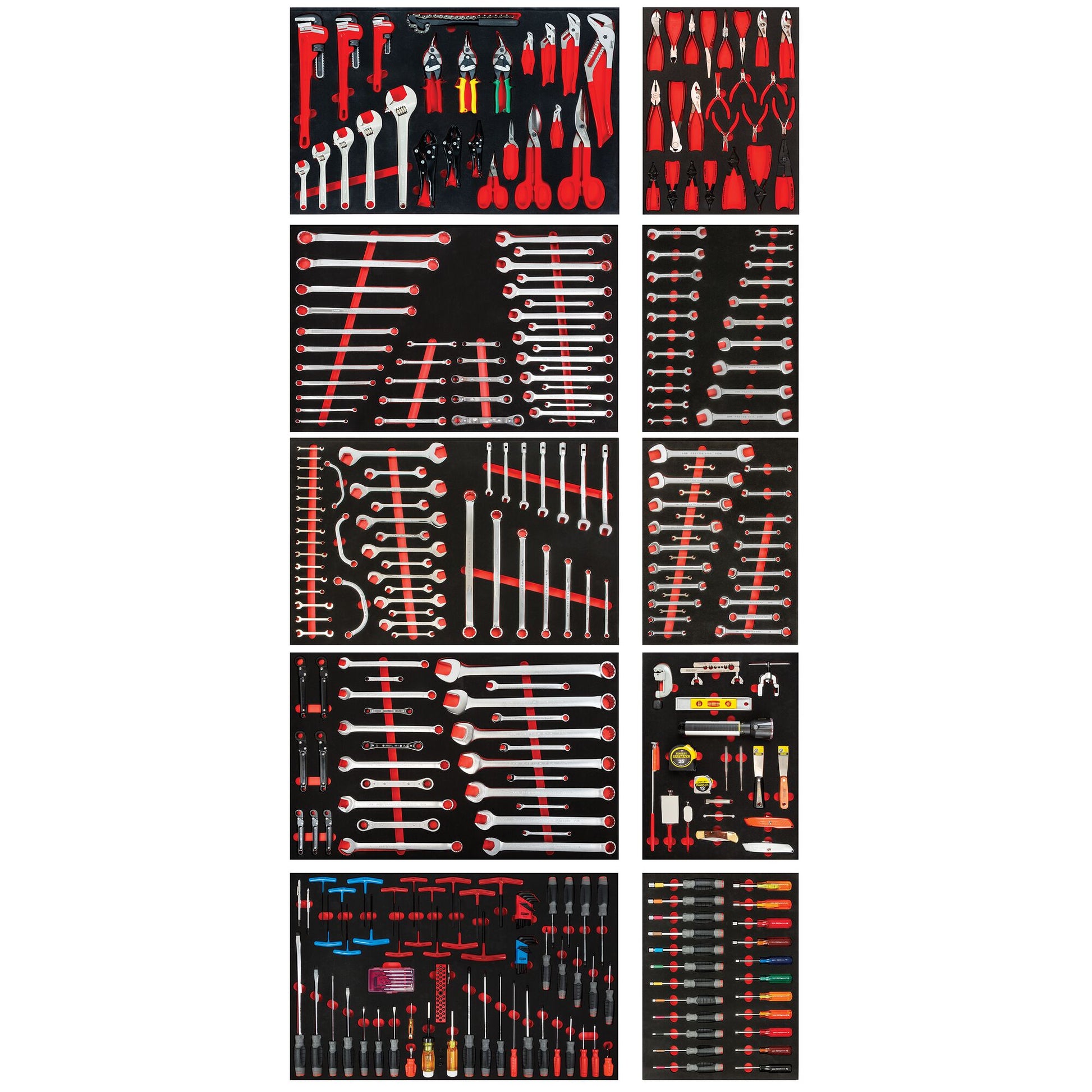Proto 1258Pc Foam Kitted Master Set JCS-1258MASBX3K