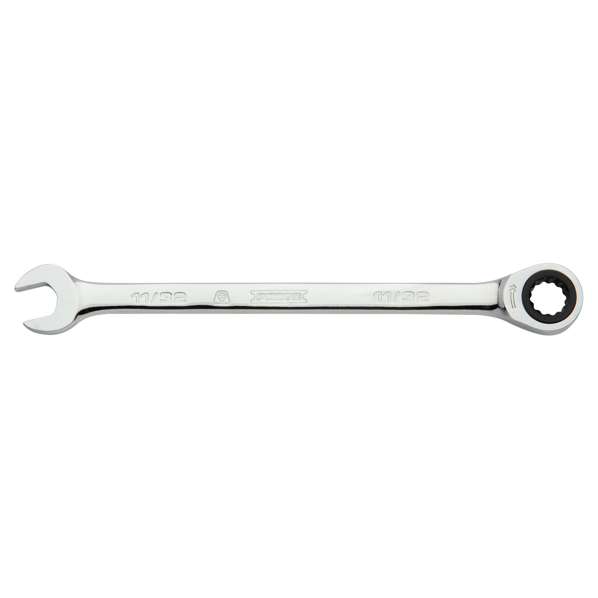 Proto Wrench Combination Ratcheting 12Pt Full Polish 11/32 JSCR11T