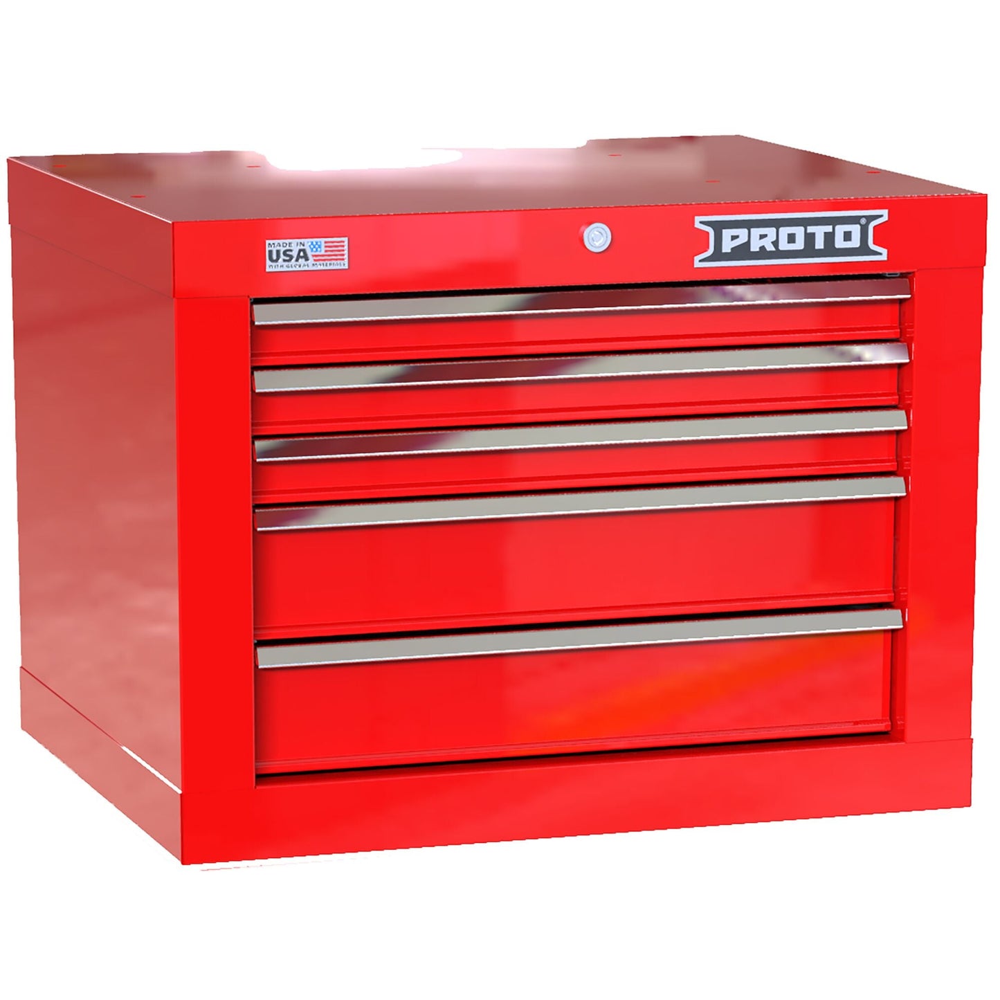 Proto JSTV2720CS05RD — 27 in. 5-Drawer Velocity Short Top Chest JSTV2720CS05RD
