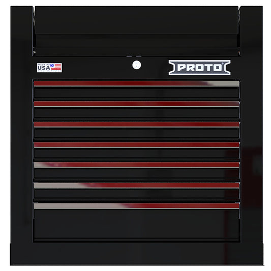 Proto 27 Inch 7 Drwr Top Blackchrome JSTV2728CS07BK