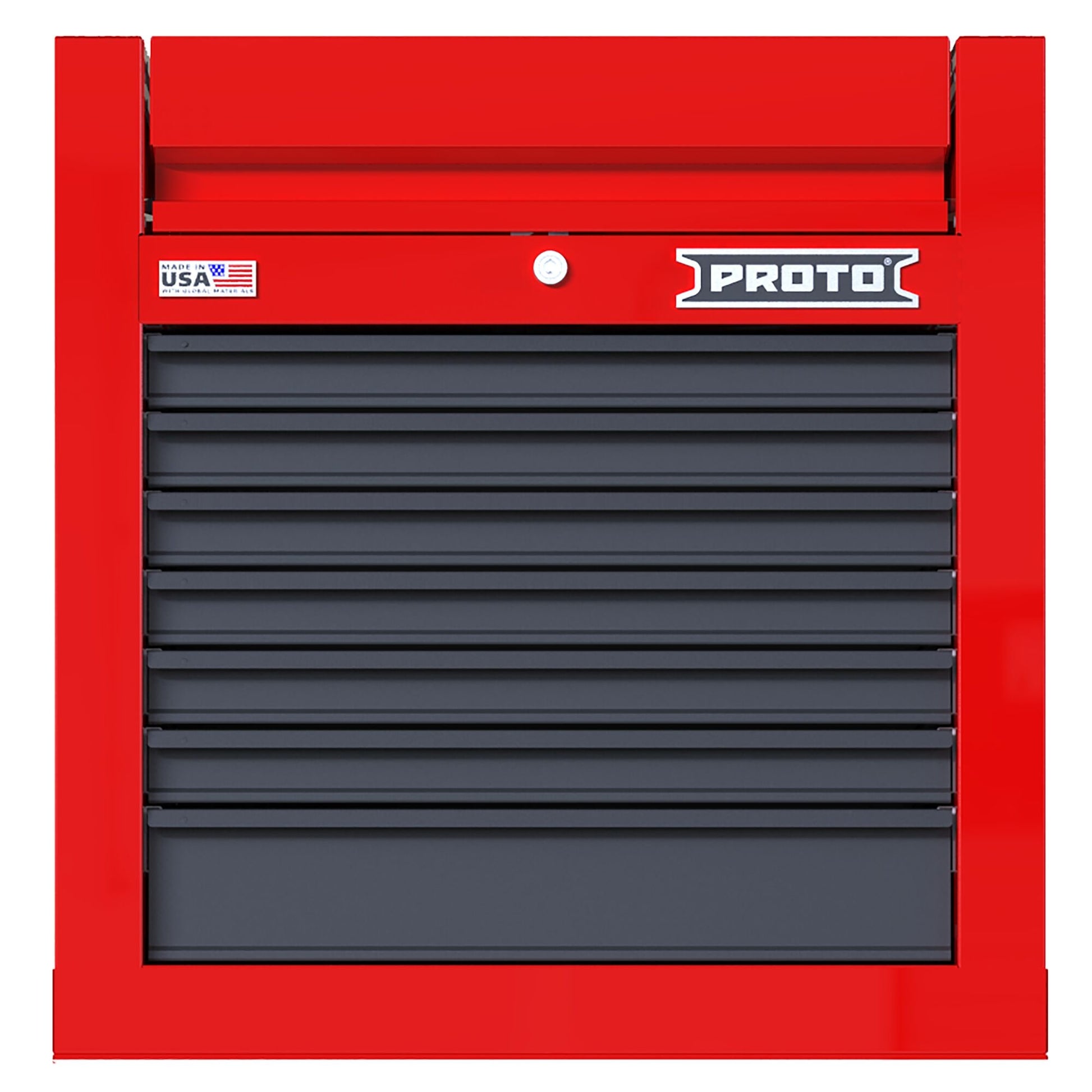 Proto 27 in. 7 Drawer Top Chestred Gray JSTV2728CS07RG