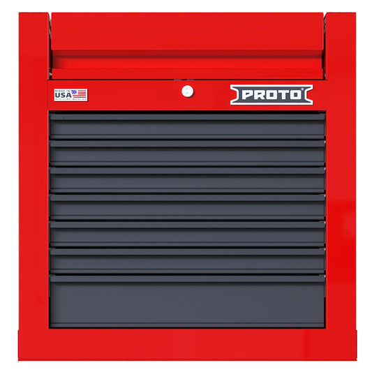 Proto 27 in. 7 Drawer Top Chestred Gray JSTV2728CS07RG
