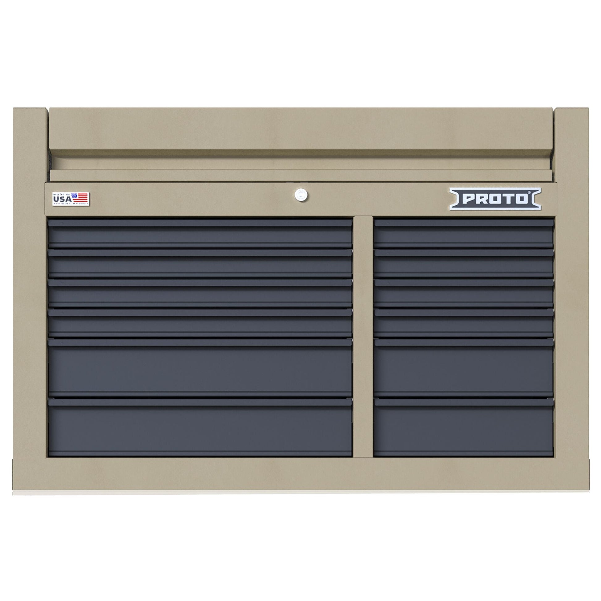 Proto 42In 12 Drawer Top Chest Desert Tan JSTV4228CD12DT