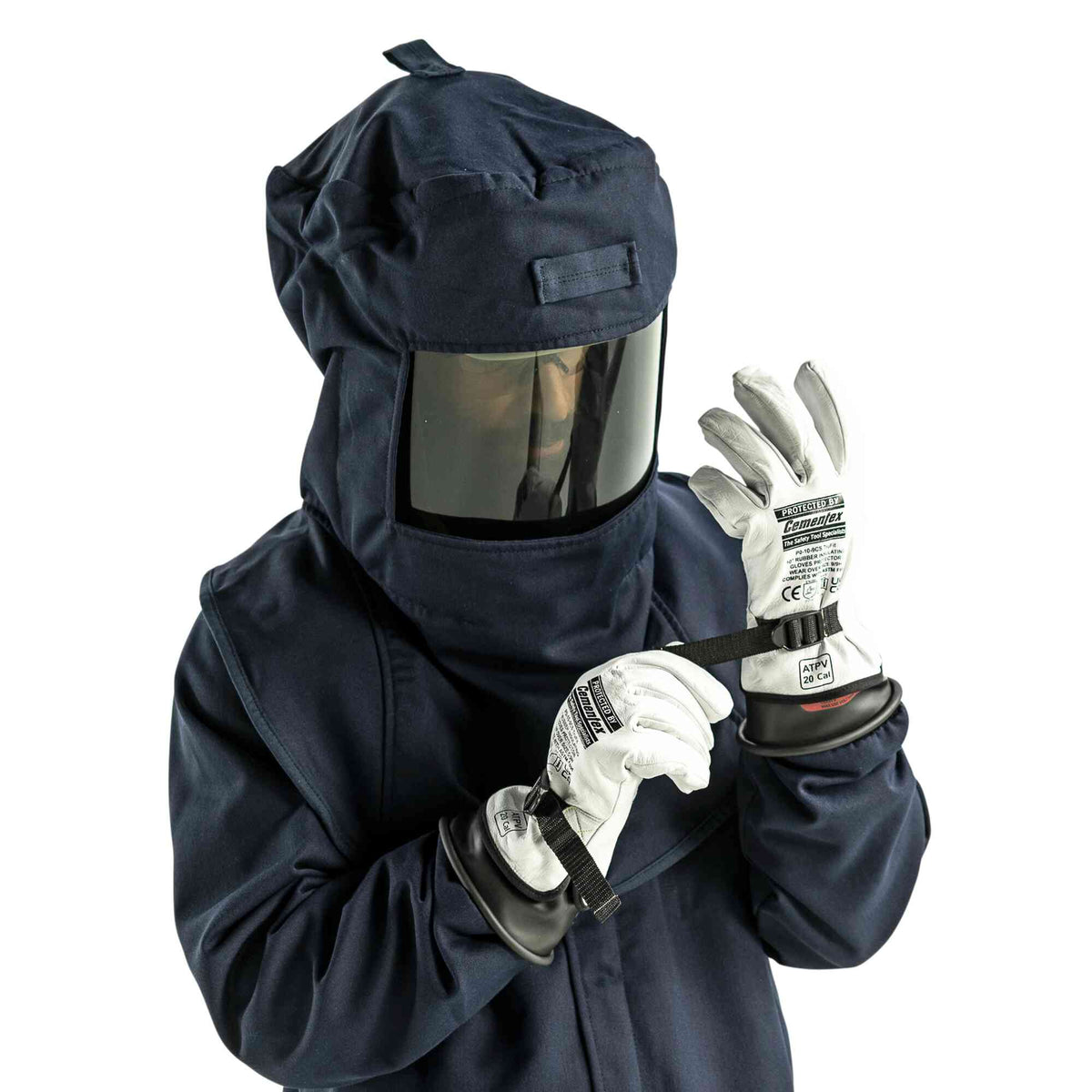 Oberon LAN 40 Cal Arc Flash Hoods with HVSL Hood Ventilation