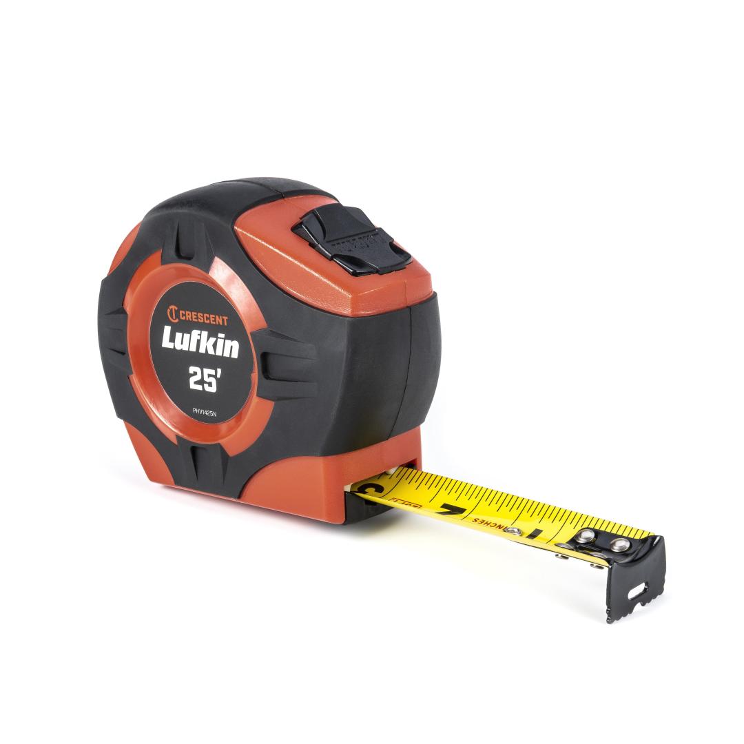 Crescent 1" x 25" P1000 Series Yellow Clad A5 Blade Power Return Tape Measure PHV1425N