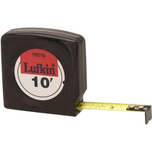 Crescent 1/2" x 10' Mezurall® Black Case Yellow Clad Economy Power Return Tape Measure Y8210
