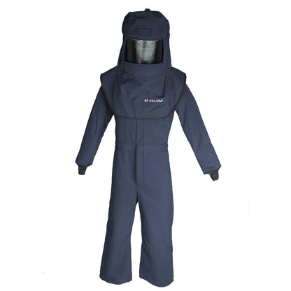 Oberon LAN 40 Cal Hood and Coverall Suit Set w/ Vent with HVSL Hood Ventilation