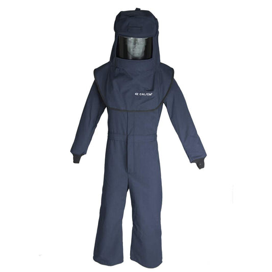 Oberon LAN 40 Cal Hood and Coverall Suit Set w/ Vent with HVSL Hood Ventilation