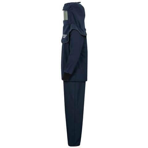 Oberon LAN 40 Cal Arc Flash Hood, Coat, and Bib Suit Sets w/ Escape Strap and Ventilation System
