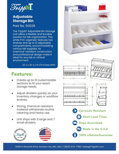 TrippNT 50028 Large Lab Storage Shelf Laboratory Environment Family Shot