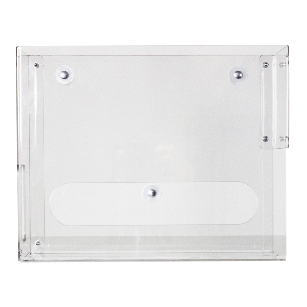 TrippNT 54025 — angled view, two stacked large KC 34133 boxes in upright vertical dispenser